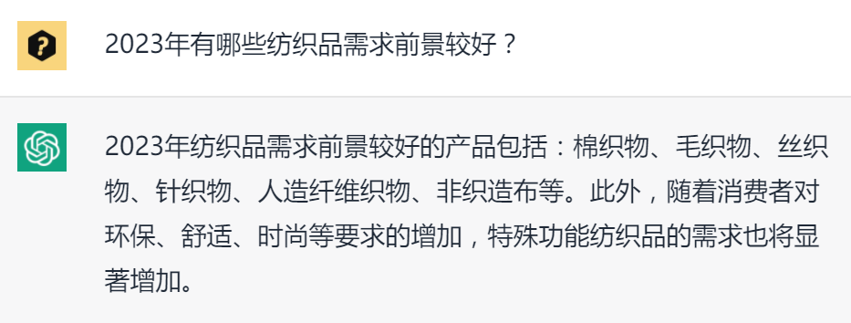热点 | ChatGPT来了 我们和TA聊了聊纺织行业 热点 | ChatGPT来了 我们和TA聊了聊纺织行业
