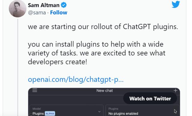 ChatGPT变身超级APP？插件开放让‘iPhone时刻’再进化！网络浏览器上线，AI的AppS
