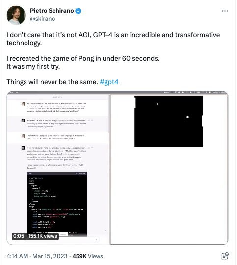 程序员危矣？GPT-4崛起，未来真的AI代劳人类工作？