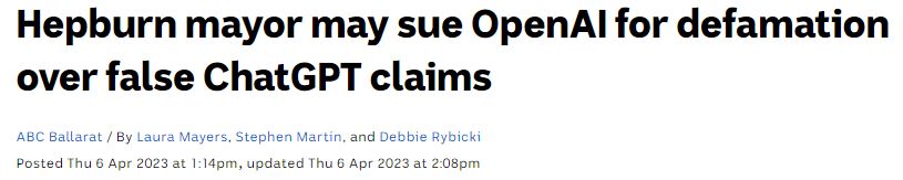 ChatGPT惹上官司?首例AI诽谤诉讼恐将诞生 ChatGPT惹上官司?首例AI诽谤诉讼恐将诞生