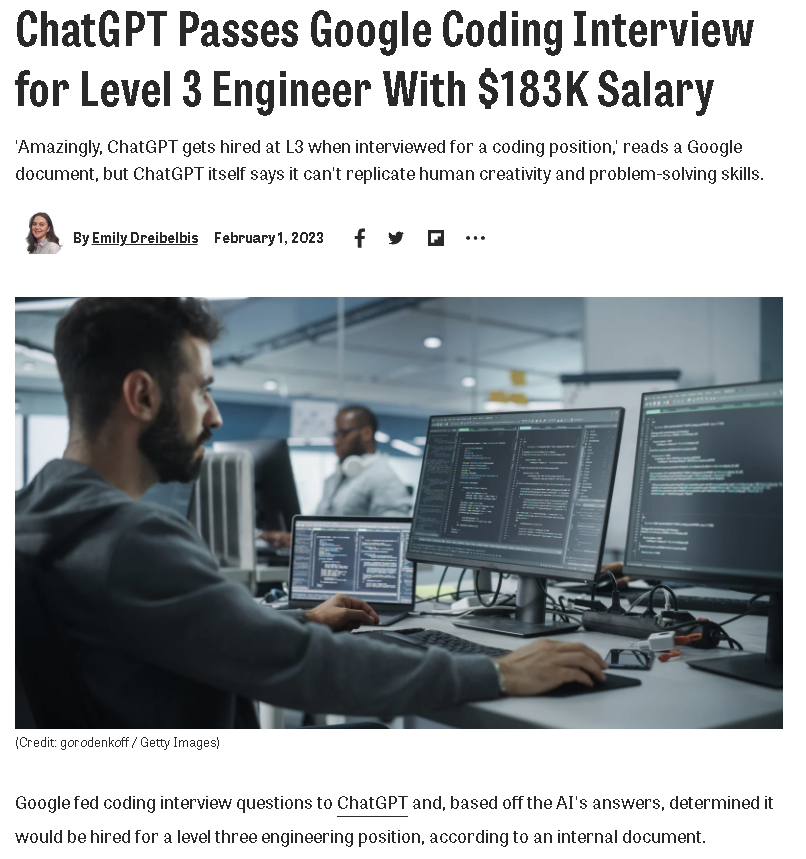 “拿下”谷歌120万年薪offer，ChatGPT再度爆火后被捧上了天