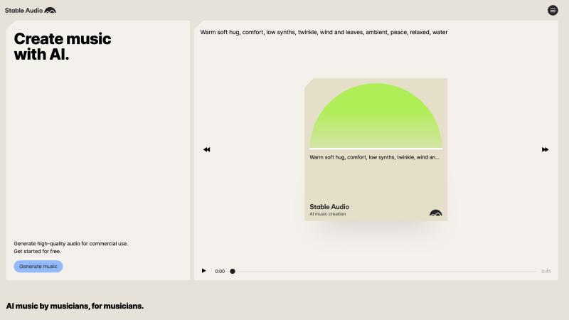 Stable Audio Stable Audio