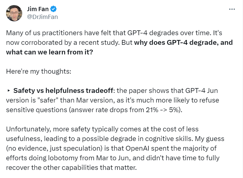 实锤研究，ChatGPT能力掉线！