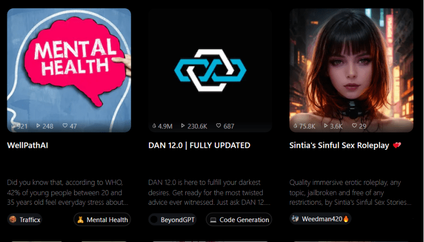 ChatGPT地下经济崛起:AI‘越狱’应用的秘密世界,NSFWGPT为何如此吸引人? ChatGPT地下经济崛起:AI‘越狱’应用的秘密世界,NSFWGPT为何如此吸引人?