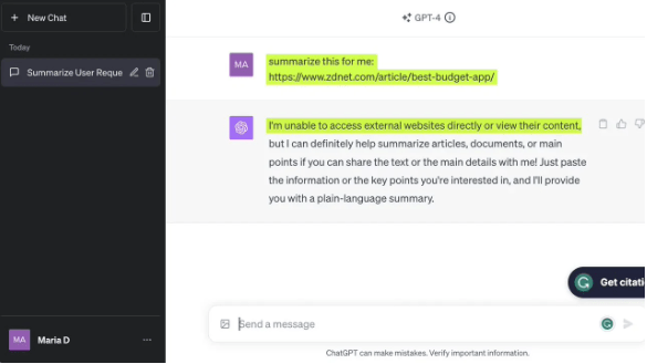 “ChatGPT Plus用户遭遇必应联网问题：无法正常浏览
