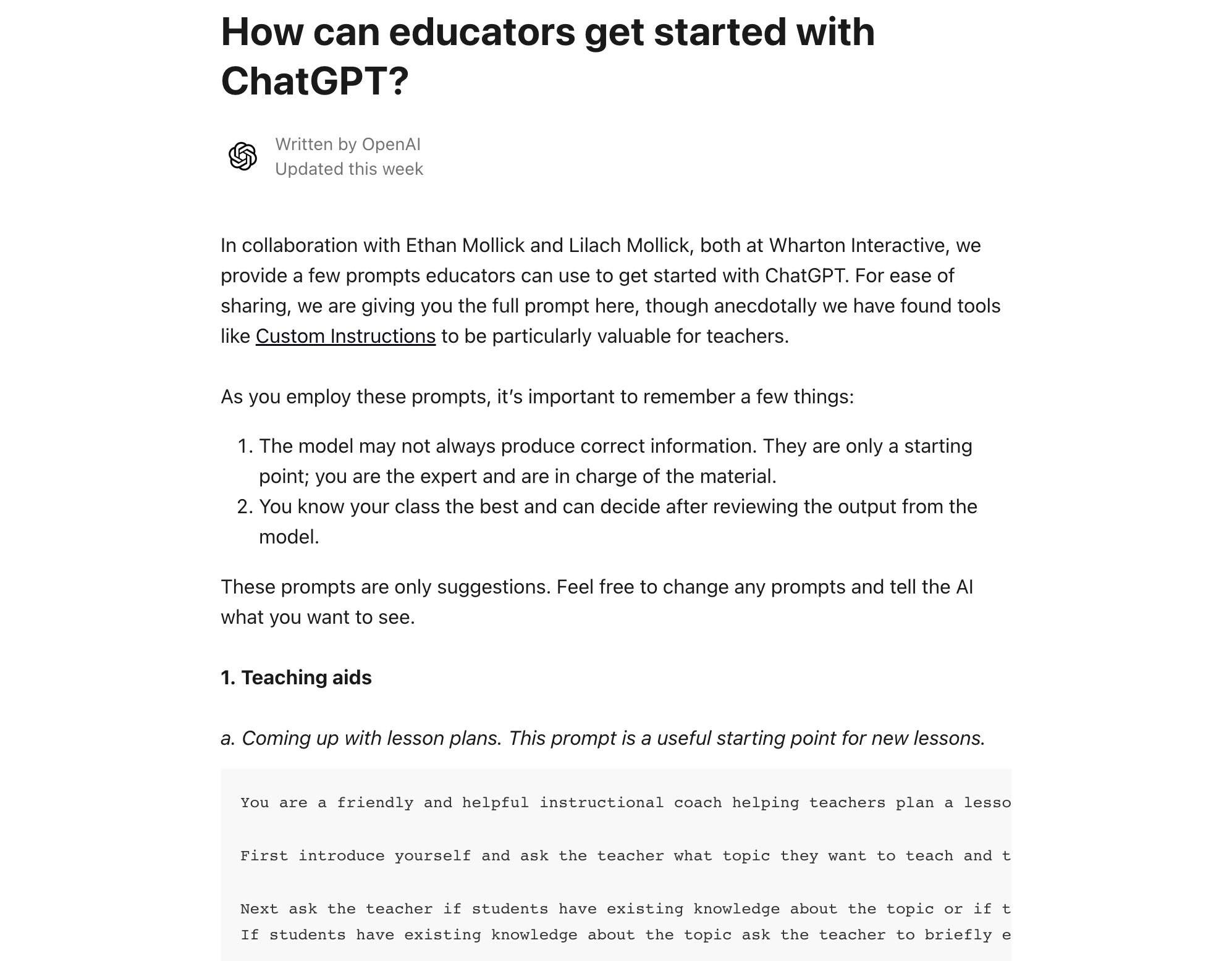 OpenAI 首次发布ChatGPT课堂使用指南,哈佛耶鲁也开始用AI当老师 OpenAI 首次发布ChatGPT课堂使用指南,哈佛耶鲁也开始用AI当老师