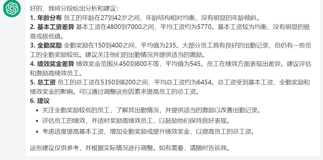 用ChatGPT进行Excel表格数据分析! 用ChatGPT进行Excel表格数据分析!