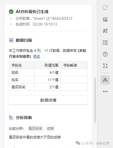 AI+Excel数据分析，真快！