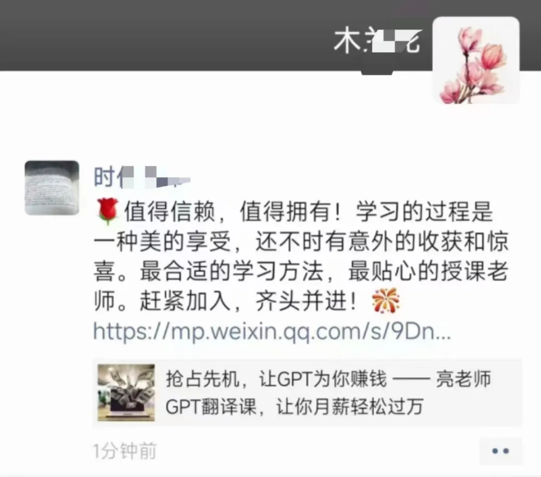 最后5个名额：抢占先机，让GPT为你赚钱 —— 亮老师GPT翻译课，让你月薪轻松过万